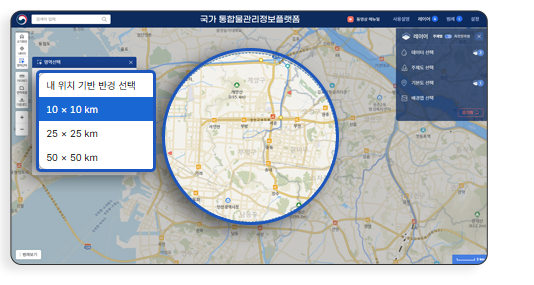 GIS 기반 시각화 : 관측(측정) 지점의 위치, 데이터 값, 시계열 추이를 지도에서 직관적으로 확인 가능